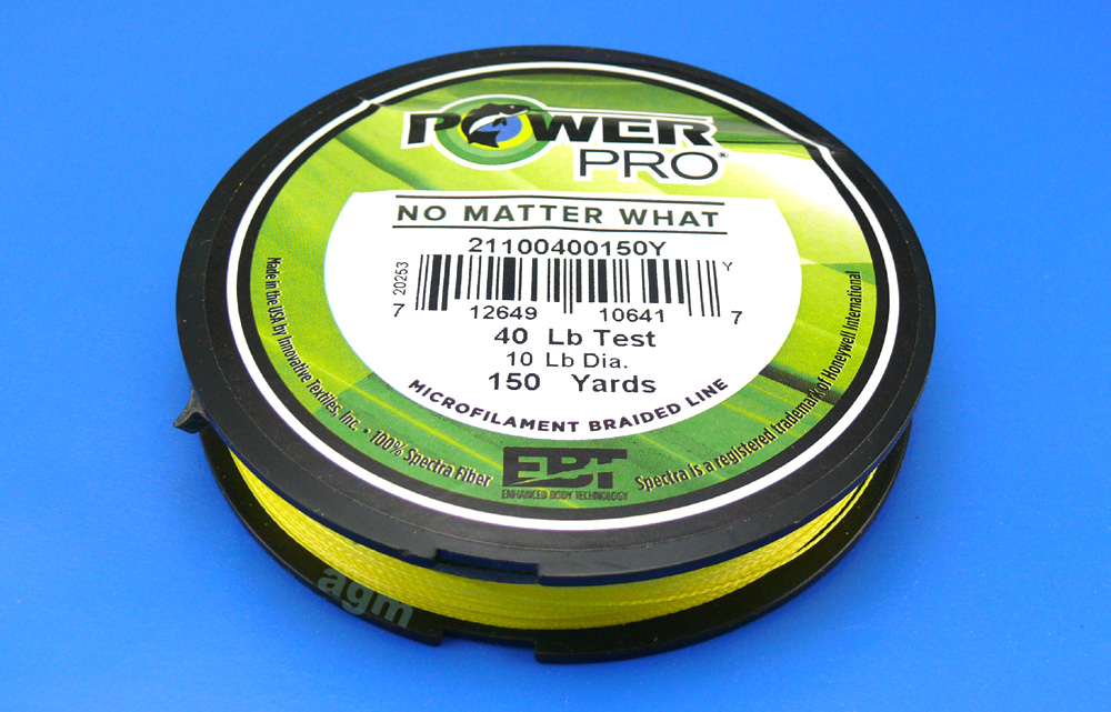 Power Pro Braided Spectra Line 40lb by 150yds Yellow (6417)