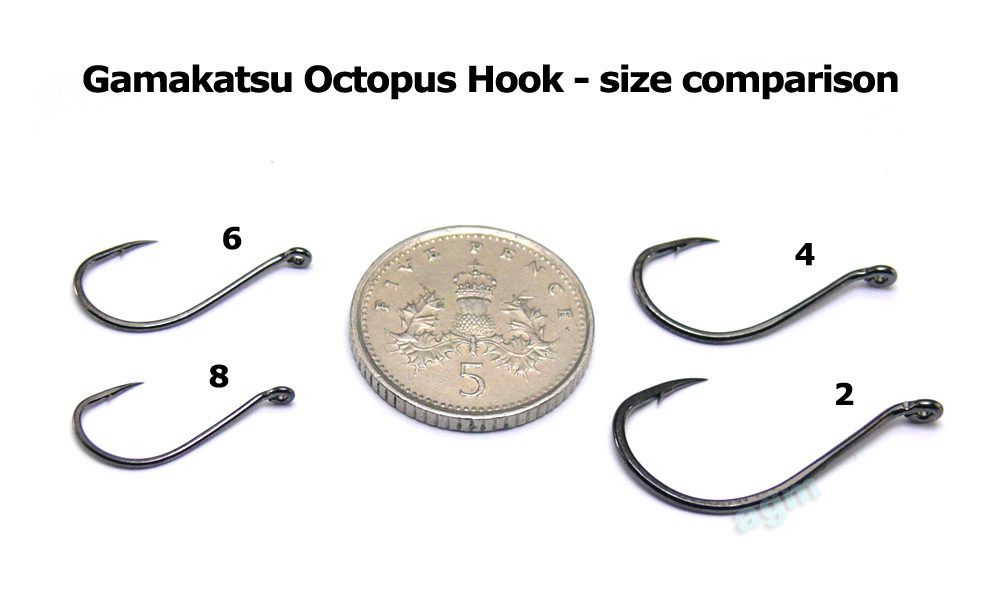 Gamakatsu Octopus Hook Size 8 (6pcs)