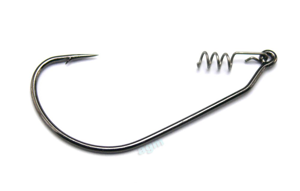 AGM Wide Gape Hook - Size 4/0 (5pcs & hitch-hiker coils)