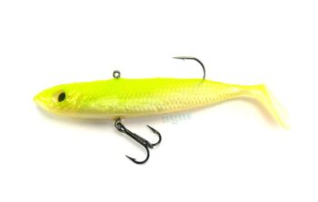 Storm 3in Wildeye Jigging Soft Minnow Pearl Chartreuse 4pcs