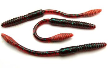 Big Bite 4.5" Squirrel Tail Worm - Red Bug (10pcs)