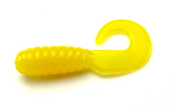 AGM 1" Curly Grub - Yellow (20pcs)