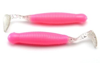 AGM 2.5" Paddler Grub - Bubblegum/Silver Tail (10pcs)