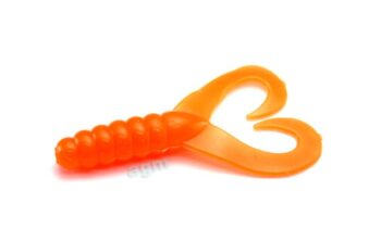AGM 2in Twintail Grub Orange 10pcs