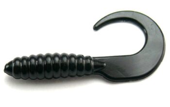 AGM 2" Curly Grub - Black (20pcs)