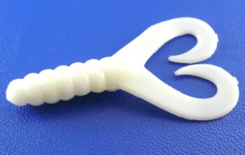 AGM 2" Twintail Grub - White (10pcs)