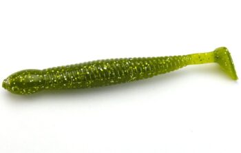 AGM 3.25" Paddler Grub - Seaweed/Gold Flake (8pcs)