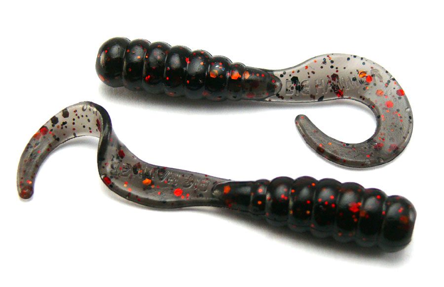 Big Hammer 1.75" Perch Grub Red Bluegill (25pcs) AGM Lure Fishing