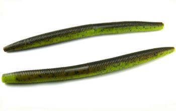 AGM 7" Stick Worm - Green Pumpkin/Chartreuse (6pcs)