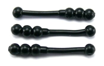 Big Bite 1.5" Ballzy Worm - Black (10pcs)