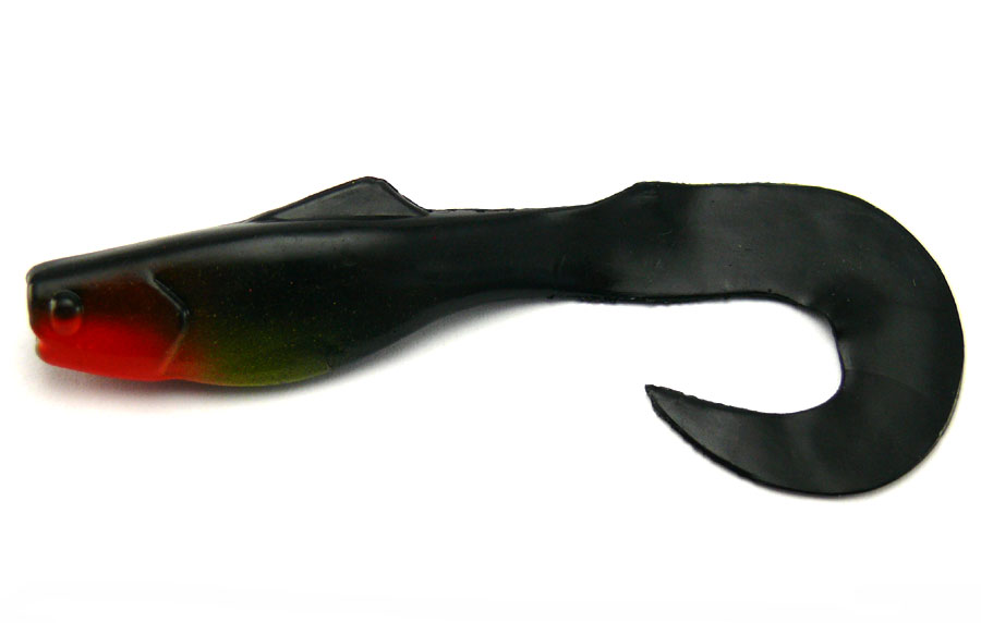 Orka 3.75" Shad-Tail - B Black (5pcs)