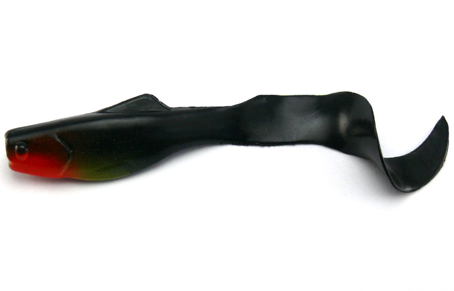 Orka 3.75" Shad-Tail - B Black (5pcs)