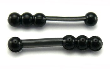 Big Bite 1" Ballzy Worm - Black (10pcs)