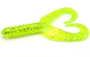 AGM 3.25" Twintail Grub - Chartreuse Flash (8pcs)