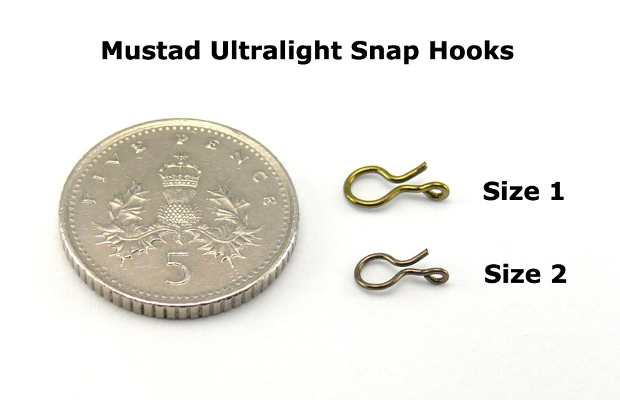 Mustad Ultralight Snap Hook - Size 1 (20pcs)