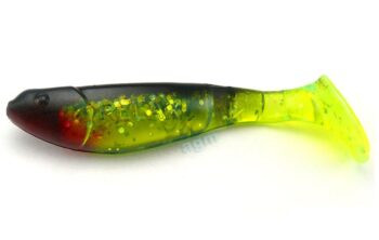 Relax 2.5in Kopyto Shad Chart Holo Black 2pcs