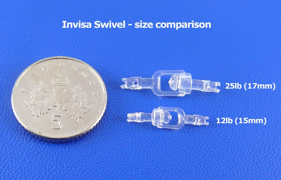 Invisa Swivel 12lb (5.4kg) - Crystal Clear (5pcs)