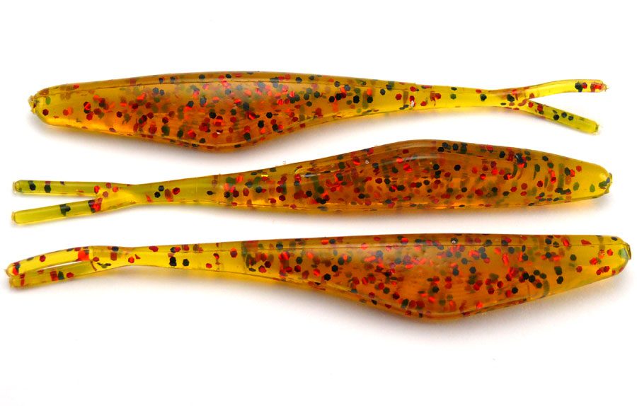 Big Bite 4 Jerk Minnow Pumpkin Pepper Red 10pcs 
