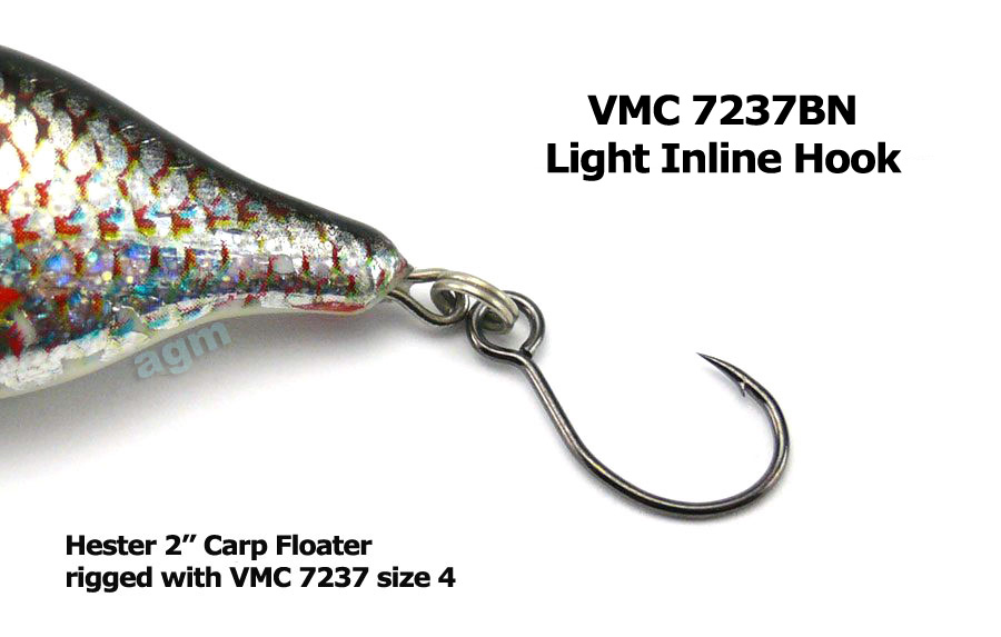 VMC 7237 Light Inline Hook - Size 1 (7pcs)