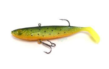 Storm 3in Wildeye Jigging Soft Minnow Glow Fire Minnow 4pcs