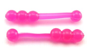 Big Bite 1in Ballzy Worm Pink 10pcs