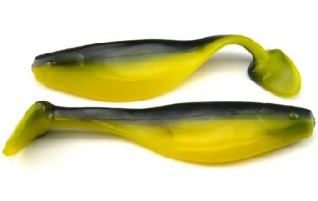 Big Bite 4" Shad - Black/Yellow (5pcs)