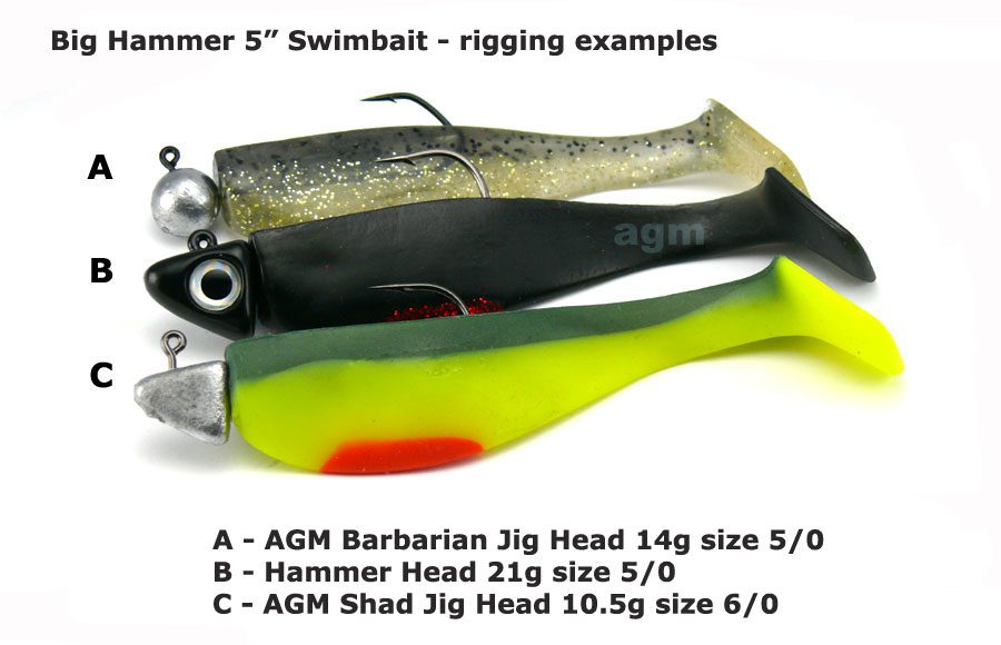 Big Hammer 5 Swimbait - Walleye Wacker (4pcs)