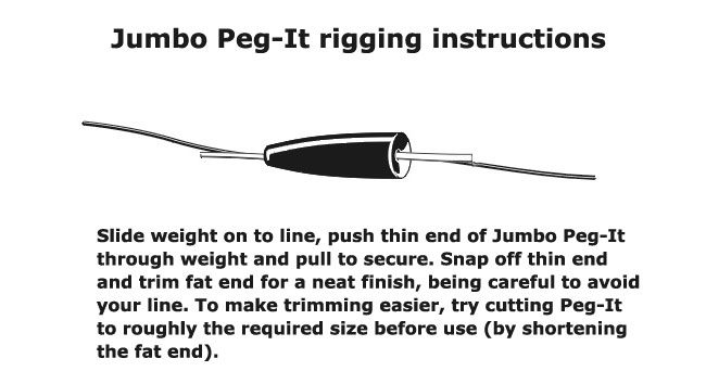 Top Brass Jumbo Peg-It Rubber Weight Peg (15pcs)
