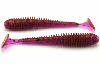 Crazy Fish 2" Vibro Worm - 12 Ultraviolet (8pcs)