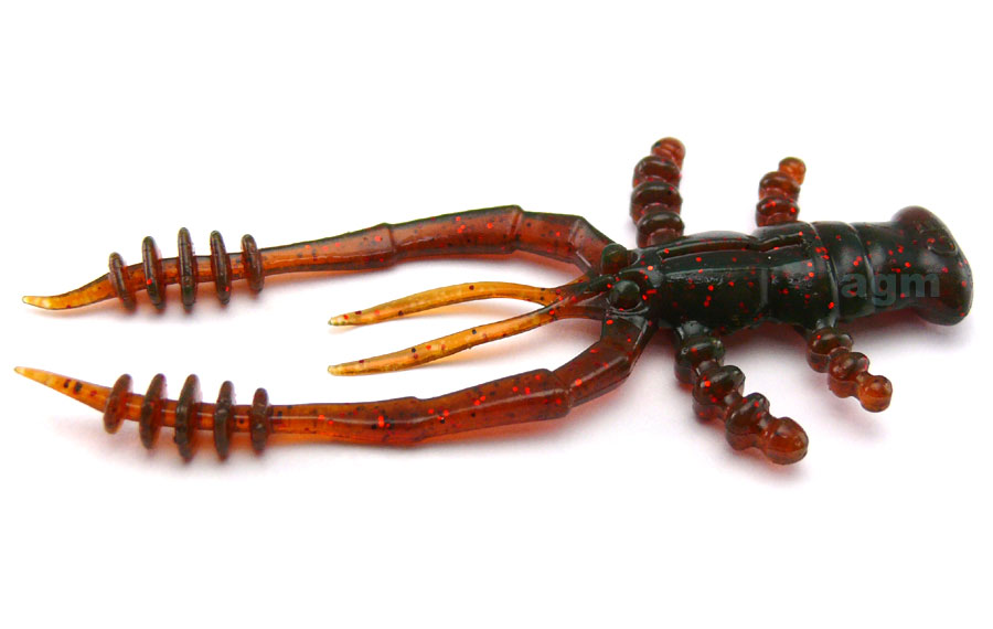 Crazy Fish 3" Crayfish - 14 UV Motor Oil (7pcs)