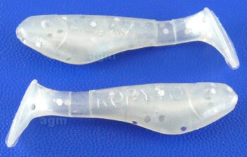 Relax 1" Kopyto Shad - Pearl/Silver Glitter (5pcs)