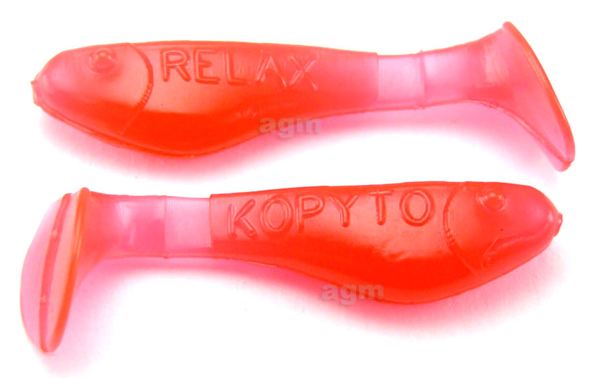 Relax 1" Kopyto Shad - Super Red (5pcs)