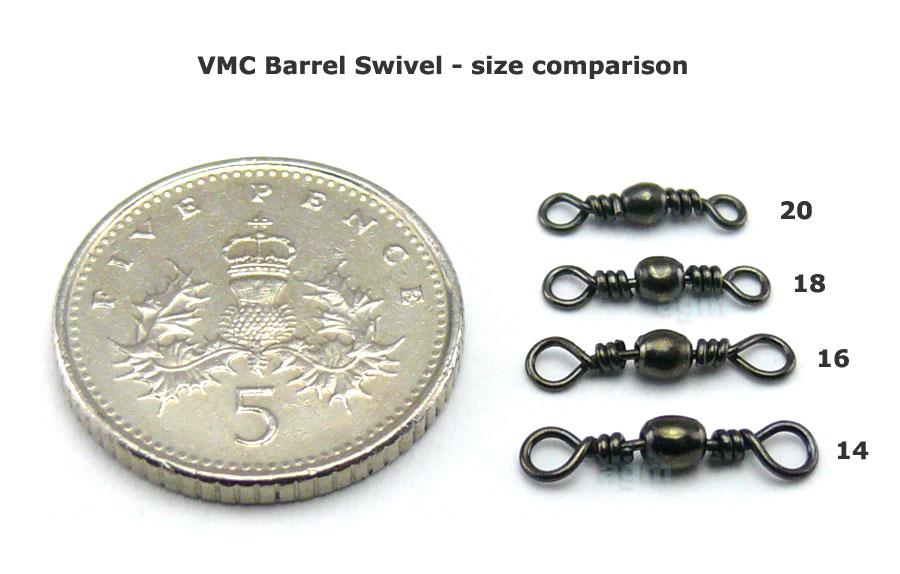 VMC Barrel Swivel - Size 14/12kg (18pcs)