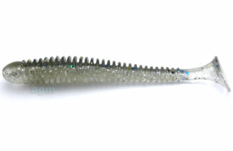 Crazy Fish 3.4" Vibro Worm - 10D Natural  (5pcs)