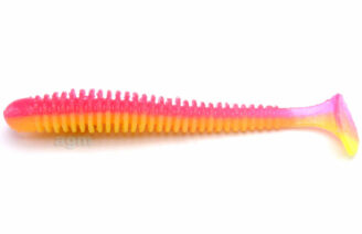 Crazy Fish 3.4" Vibro Worm - 13D Peach (5pcs)
