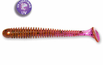 Crazy Fish 3" Vibro Worm - 12 Ultraviolet (5pcs)