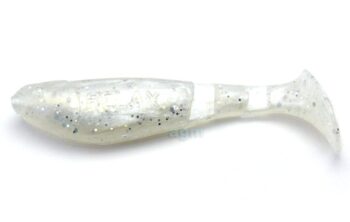 Relax 2.5" Kopyto Shad - Pearl/Silver Glitter (2pcs)