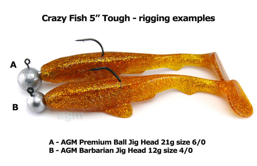 Crazy Fish 5" Tough - 10D Natural (5pcs)