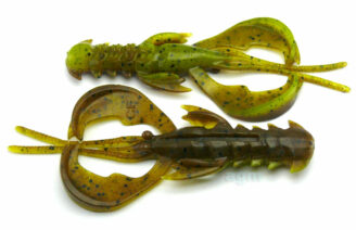 Crazy Fish 4" Nimble - 4D Swamp Chartreuse (9pcs)