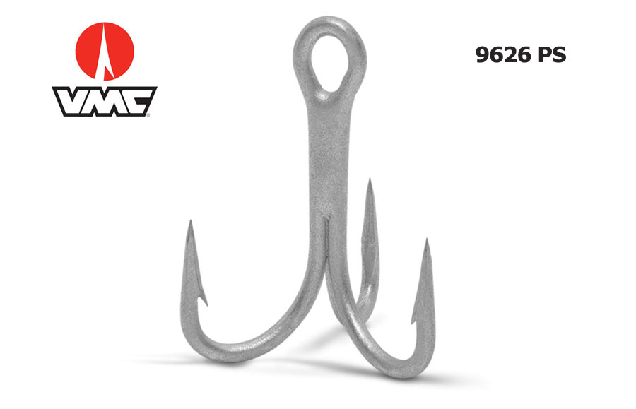 Details about   20 VMC 9626PS Permasteel 3/0 saltwater Treble hooks 4X strong hook replacement 