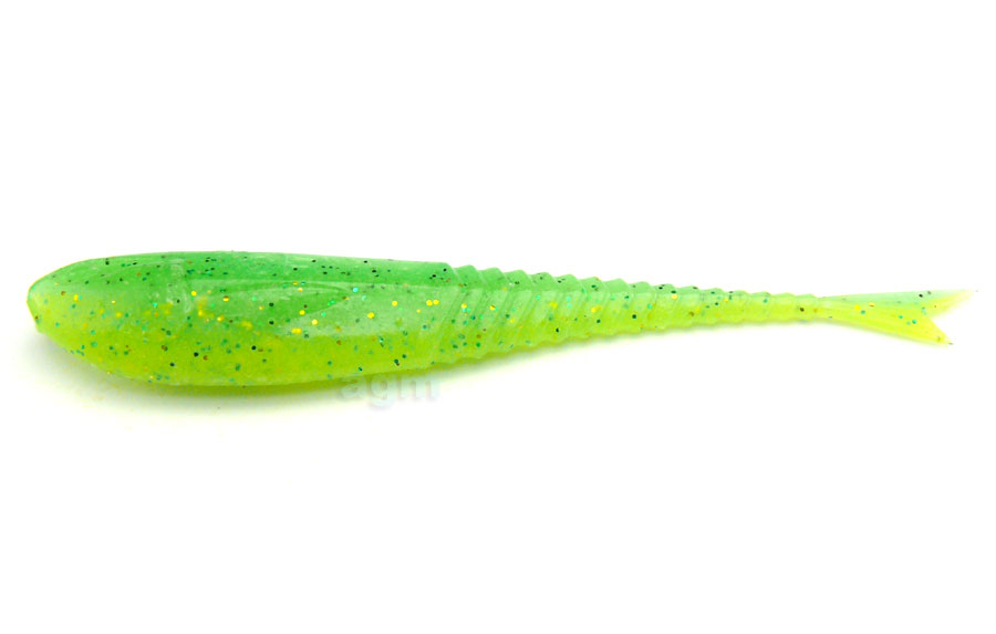 Crazy Fish 3.5" Floating Glider - 7D Lime Chartreuse (8pcs)