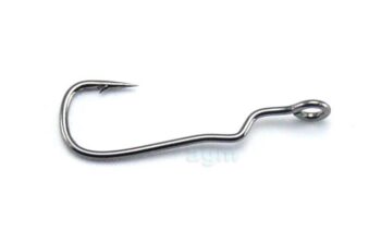 Crazy Fish Offset Joint Worm Hook - Size 10 (15pcs)