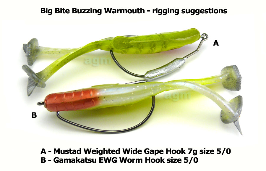 Big Bite 4" Buzzing Warmouth - Chartreuse Bluegill (4pcs)