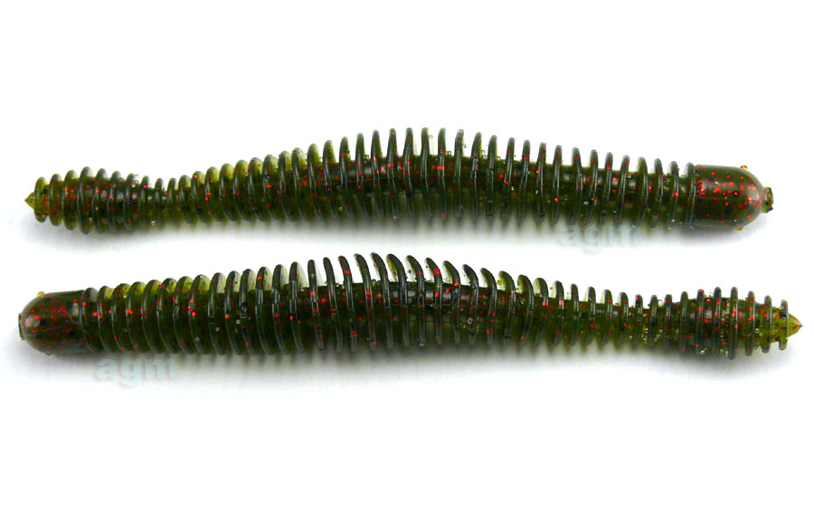 Big Bite 4.75" Coontail Worm - Watermelon Red Flake (7pcs)