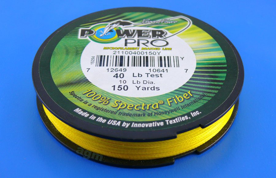 PowerPro braid 40lb (150yds) HiVis Yellow