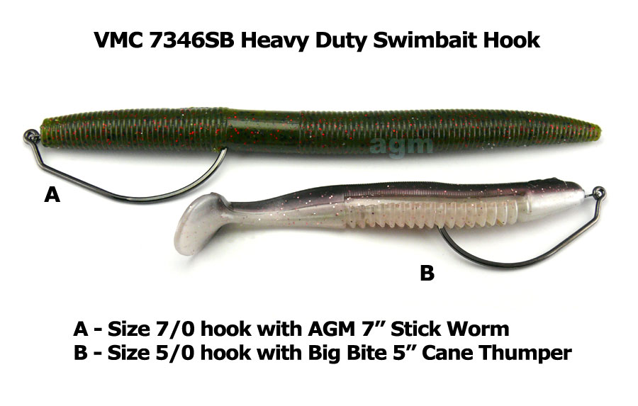 VMC 7346SB Heavy Duty Swimbait Hook - Size 4/0 (4pcs)