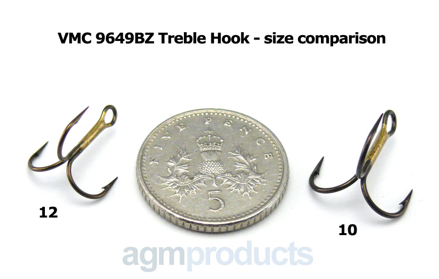 VMC 9649 BZ Treble Hook - Size 10 (10pcs)
