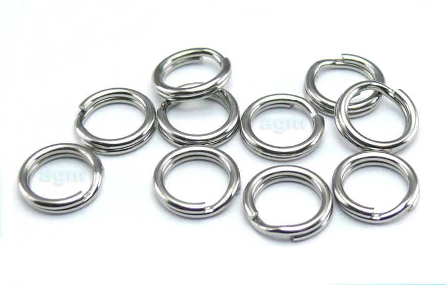 AGM Stainless Steel Split Ring 6.1mm/40lb (10pcs)