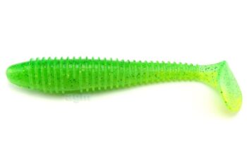 Crazy Fish 4.7" Vibro Fat - 7D Lime Chartreuse (4pcs)