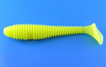 Crazy Fish 4" Vibro Fat - 6 Chartreuse (4pcs)
